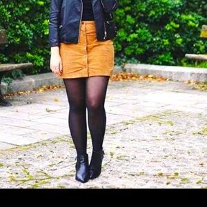Suede camel color Skirt